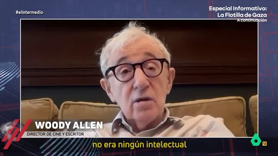 Woody Allen confiesa a Thais Villas que le echaron del colegio: "Me divertía mucho más ver deportes en la tele que leer" Thais Villas habla con Woody Allen sobre la vida y la política. En este vídeo, el cineasta habla sobre la censura a Jimmy Kimmel y termina explicando que le confunden con un intelectual, a pesar de que "era un mal estudiante".