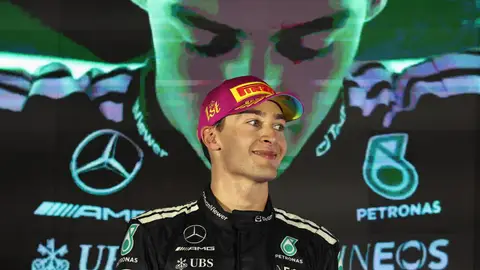 George Russell, tras ganar en el GP de Singapur George Russell, tras ganar en el GP de Singapur