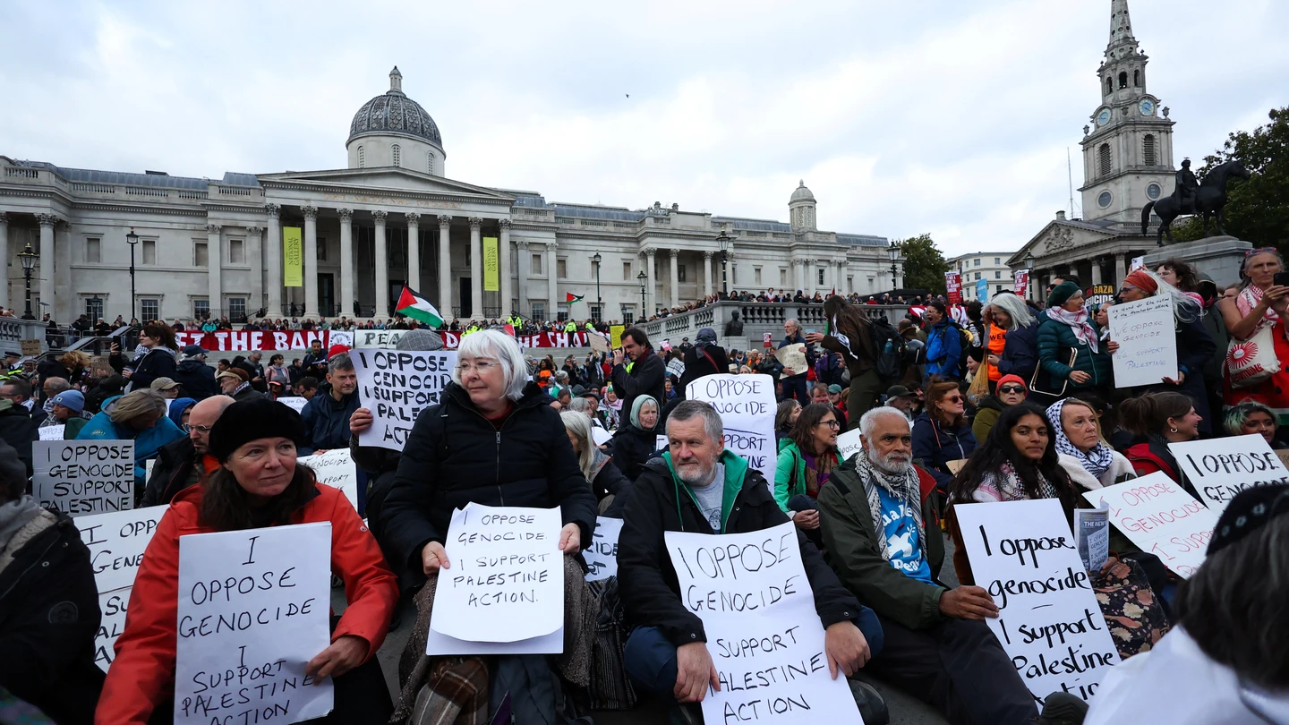 Protestas propalestinas en Londres. Protestas propalestinas en Londres.