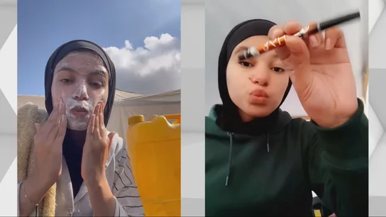 Los gazatíes usan las redes como escape del horror. Los gazatíes usan las redes como escape del horror.