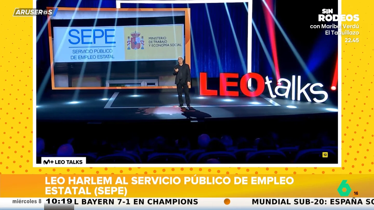 El 'zasca' de Leo Harlem al Servicio Público de Empleo Estatal: "SEPE o 'sepa' que aquí no encontrará trabajo en la vida" El 'zasca' de Leo Harlem al Servicio Público de Empleo Estatal: "SEPE o 'sepa' que aquí no encontrará trabajo en la vida"
