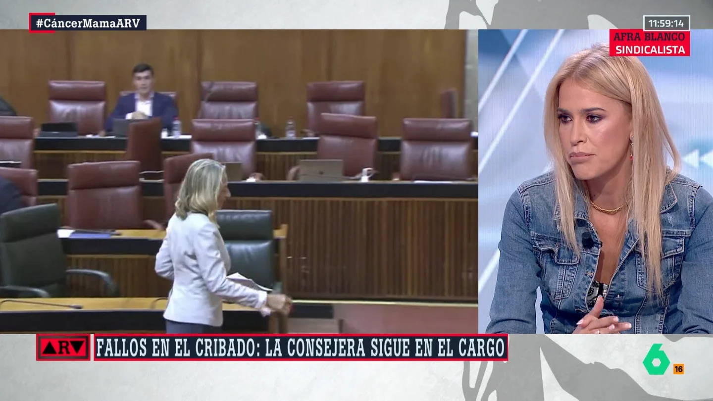 Afra Blanco, sobre el fallo en el cribado de cáncer de mama: "Requiere de un cambio de rumbo respecto a la política de la sanidad pública" Afra Blanco, sobre el fallo en el cribado de cáncer de mama: "Requiere de un cambio de rumbo respecto a la política de la sanidad pública"