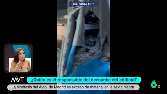 Beatriz de Vicente, sobre el derrumbe en Madrid: "En una situación como esta, se da una concatenación de posibles responsables" La abogada expone que se ha publicado que en 2022 el Colegio de Arquitectos de Madrid emitió una inspección técnica desfavorable del edificio en la que se detallaba, entre otras cosas, el mal estado de la estructura de la terraza.