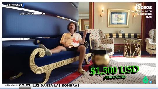 1.500 dólares por noche y 180 metros cuadrados: el vídeo de Luisito Comunica en la habitación "más sencilla" del hotel más caro del mundo 1.500 dólares por noche y 180 metros cuadrados: el vídeo de Luisito Comunica en la habitación "más sencilla" del hotel más caro del mundo