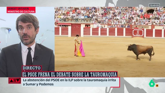 Urtasun admite un enfado "mayúsculo" con el PSOE por frenar el debate sobre la tauromaquia: "Se equivocaron" Urtasun admite un enfado "mayúsculo" con el PSOE por frenar el debate sobre la tauromaquia: "Se equivocaron"