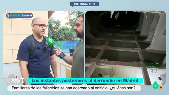 Habla Rafa, amigo de uno de los fallecidos en el derrumbe de Madrid Habla Rafa, amigo de uno de los fallecidos en el derrumbe de Madrid