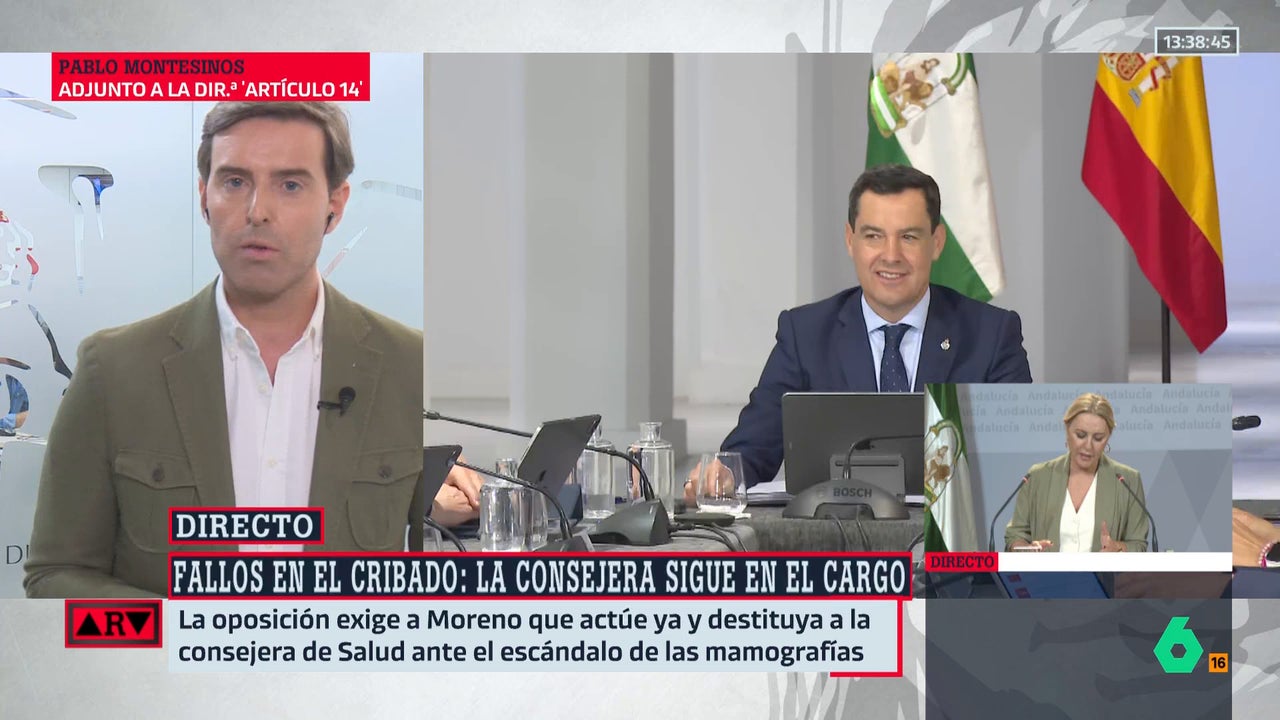 Montesinos desvela lo que dice Génova tras los fallos en el cribado de cáncer de mama en Andalucía: "Van a respaldar las decisiones de Juanma Moreno"