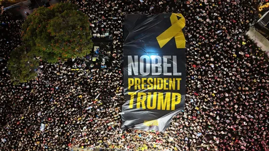 Protesta a favor de Trump en Tel Aviv Protesta a favor de Trump en Tel Aviv