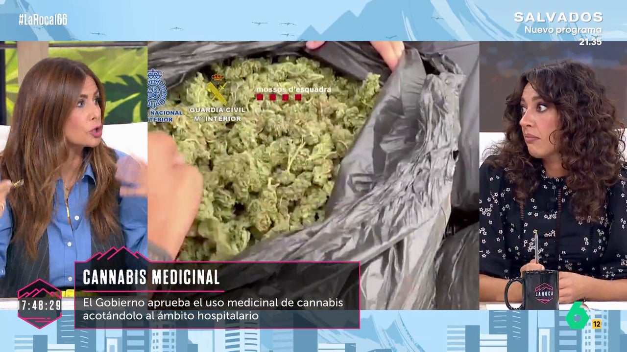 Nuria Roca, sobre el uso medicinal del cannabis: "Hay gente que se cree que en los hospitales se va a fumar marihuana"