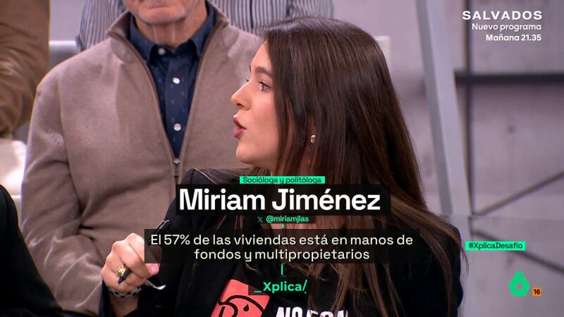 El aplaudido discurso de una joven a una "suertuda" que acaba de comprar un piso: "Somos gente que lucha por una necesidad básica"