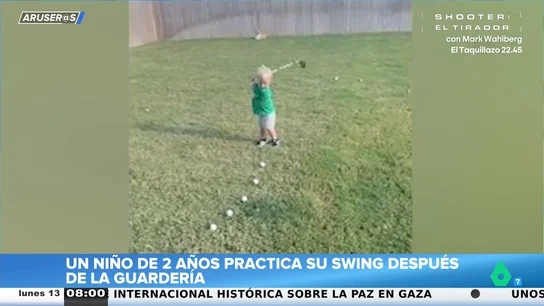 Un niño de 2 años deja alucinados a los Aruser@s con su swing: "¡Es el nuevo Jon Rahm!" Un niño de 2 años deja alucinados a los Aruser@s con su swing: "¡Es el nuevo Jon Rahm!"