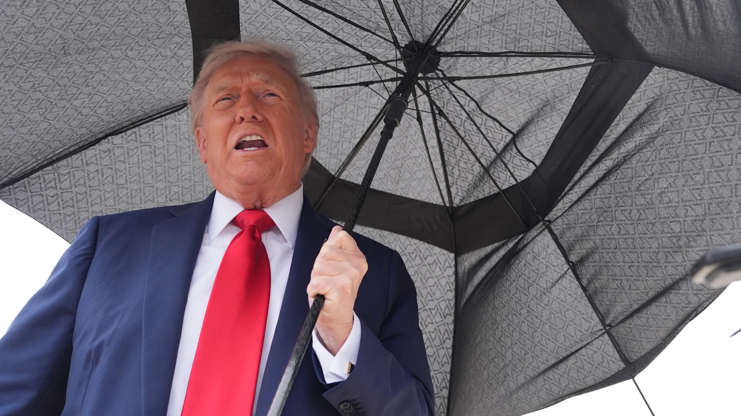 El presidente de Estados Unidos, Donald Trump, antes de viajar a Egipto El presidente de Estados Unidos, Donald Trump, antes de viajar a Egipto