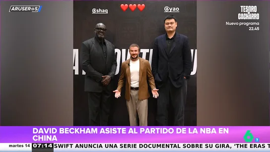 David Beckham se vuelve viral tras fotografiarse con Shaquille O'Neal y Yao Ming David Beckham se vuelve viral tras fotografiarse con Shaquille O'Neal y Yao Ming