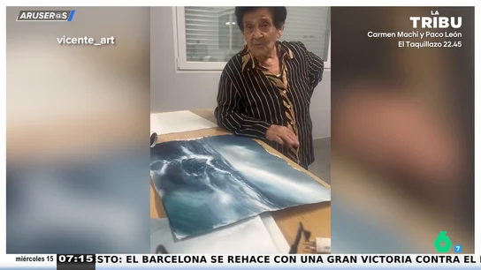 El divertido análisis sin filtros de una abuela a la obra de su nieto pintor: "Está muy oscuro" El divertido análisis sin filtros de una abuela a la obra de su nieto pintor: "Está muy oscuro"