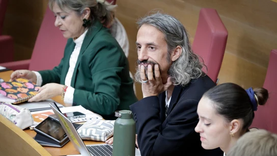 El diputado de Compromís en Les Corts Juan Bordera, este miércoles en el pleno El diputado de Compromís en Les Corts Juan Bordera, este miércoles en el pleno