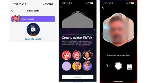Creando un avatar en TikTok