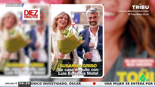 Susanna Griso se casa en julio en la Costa Brava con Luis Enríquez Nistal: "Levanté el café y ahí estaba el anillo" Susanna Griso se casa en julio en la Costa Brava con Luis Enríquez Nistal: "Levanté el café y ahí estaba el anillo"