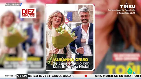 Susanna Griso se casa en julio en la Costa Brava con Luis Enríquez Nistal: "Levanté el café y ahí estaba el anillo" Susanna Griso se casa en julio en la Costa Brava con Luis Enríquez Nistal: "Levanté el café y ahí estaba el anillo"