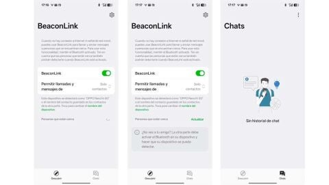 Chatea sin conexión con BeaconLink