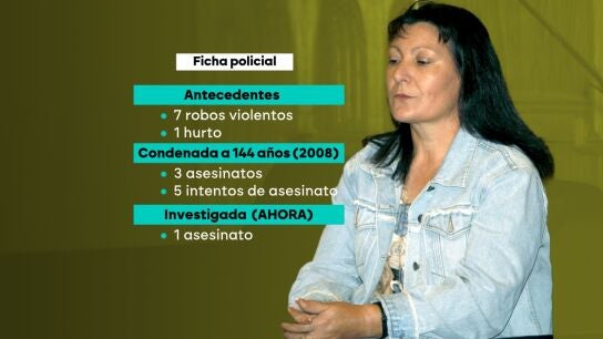 La ficha policial de Remedios Sánchez, la asesina en serie conocida como 'la mataviejas'.