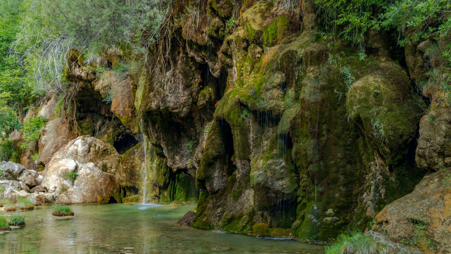 Nacimiento del R&iacute;o Cuervo, en Cuenca