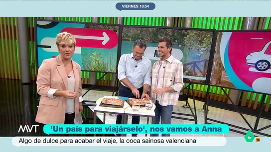 La confesión de Cristina Pardo: "Iñaki se ha comido un plato entero de arroz y ha pedido que le dejen otro en el camerino" Luis Calero ha viajado hasta Anna, en Valencia, y ha traído a Más Vale Tarde un delicioso arroz al horno y dos cocas sainosas. Como es habitual, los presentadores del programa han degustado los platos para hacer su valoración.