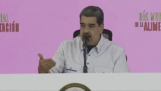 Nicolás Maduro durante una comparecencia. Nicolás Maduro durante una comparecencia.