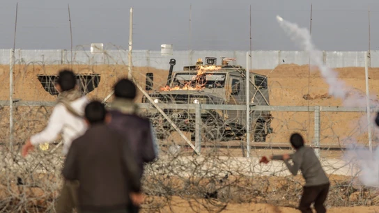 Enfrentamiento entre el Ejército de Israel y varios palestinos Enfrentamiento entre el Ejército de Israel y varios palestinos