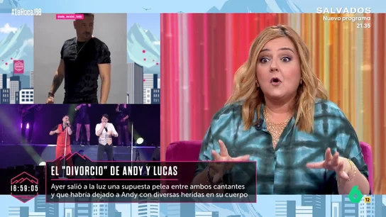 Pilar Vidal habla de la pelea entre Andy y Lucas antes de un concierto: "Dice que Lucas está mal, que le lleven a un centro" Pilar Vidal habla de la pelea entre Andy y Lucas antes de un concierto: "Dice que Lucas está mal, que le lleven a un centro"