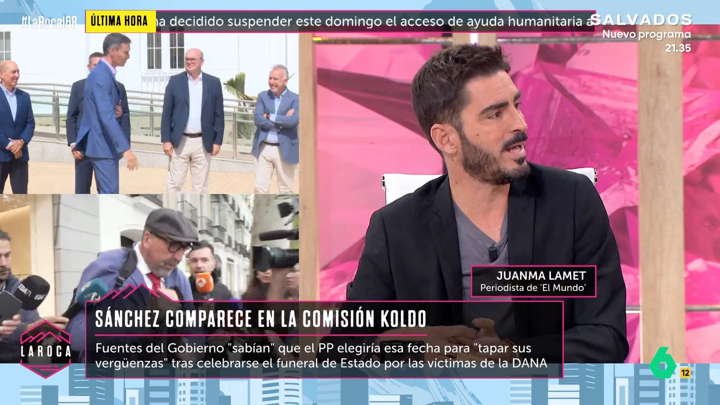 Juanma Lamet, sobre el senador que interrogue a Pedro Sánchez en el Senado: "El PP tiene que buscar a un 'perro de presa'" Juanma Lamet, sobre el senador que interrogue a Pedro Sánchez en el Senado: "El PP tiene que buscar a un 'perro de presa'"