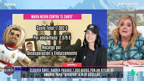 Pilar Vidal detalla el ritual de amarre de Claudia Bavel para "atrapar" a Iker Casillas: "Incluía velas negras y una gallina viva" Pilar Vidal detalla el ritual de amarre de Claudia Bavel para "atrapar" a Iker Casillas: "Incluía velas negras y una gallina viva"