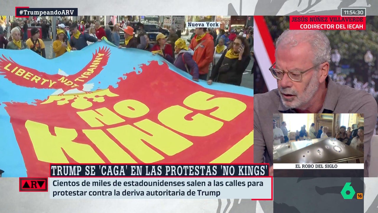 Jesús Núñez Villaverde alerta sobre Trump: "El peligro real es tomárselo a broma, su movimiento antidemocrático va en serio"