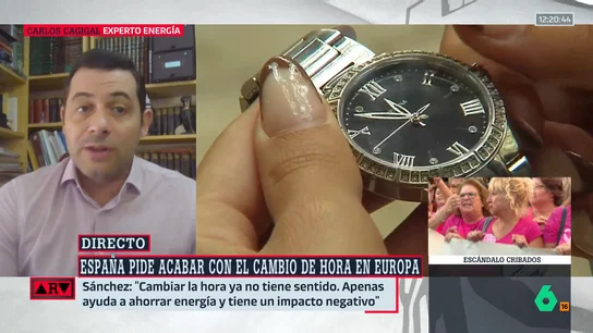 Carlos Cagigal, experto en energía, en contra del cambio de horario en España porque no produce ahorro y genera un "sobrecoste para la vida familiar, económica e industrial" Carlos Cagigal, experto en energía, en contra del cambio de horario en España porque no produce ahorro y genera un "sobrecoste para la vida familiar, económica e industrial"