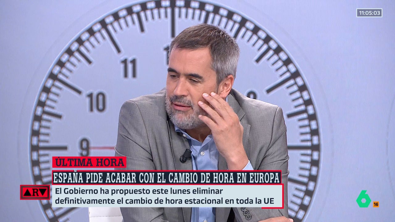 Carlos Cué, a favor de dejar de cambiar la hora como pide Sánchez y apoya el PP: "En España no hay discusión"