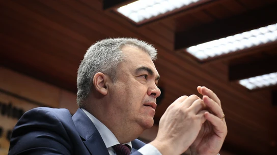Santos Cerdán en la comisión de investigación del caso Koldo en el Senado el 30 de abril de 2024 Santos Cerdán en la comisión de investigación del caso Koldo en el Senado el 30 de abril de 2024