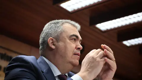 Santos Cerdán en la comisión de investigación del caso Koldo en el Senado el 30 de abril de 2024 Santos Cerdán en la comisión de investigación del caso Koldo en el Senado el 30 de abril de 2024