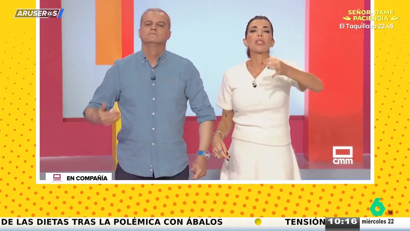 Una espectadora invitada al plató de 'En Compañía' tras ganar el jamón: "Solo mi marido y yo, los amigos que se vayan a la puñeta" Una espectadora invitada al plató de 'En Compañía' tras ganar el jamón: "Solo mi marido y yo, los amigos que se vayan a la puñeta"