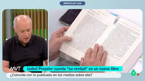 Luis Sanabria lee la carta de ruptura de Isabel Preysler a Vargas Llosa: "El asombro que me produjo tu ridícula escena de celos..." Luis Sanabria analiza en este vídeo algunos de los "documentos ciertamente interesantes" que incluye la biografía de Isabel Preysler, desde las cartas de amor de Vargas Llosa a la que escribió ella misma para romper con el Premio Nobel.