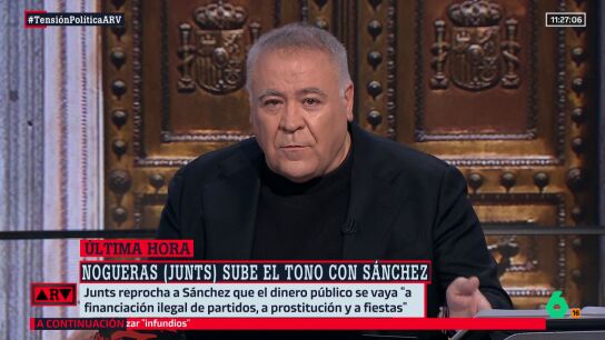 Ferreras traduce el mensaje de Junts: "Puigdemont empieza a estar hasta las narices"