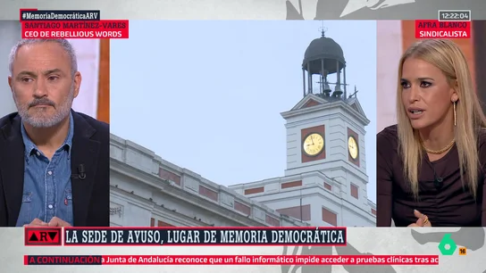 Afra Blanco critica al Gobierno de Ayuso por rechazar la Casa de Correos como lugar de memoria: "Quieren convivir con símbolos que glorifican el crimen y la dictadura" Afra Blanco critica al Gobierno de Ayuso por rechazar la Casa de Correos como lugar de memoria: "Quieren convivir con símbolos que glorifican el crimen y la dictadura"