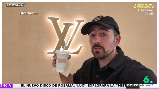 Un youtuber espa&ntilde;ol transforma su d&iacute;a normal a versi&oacute;n de lujo: "Caf&eacute; Louis Vuitton por 7 euros"