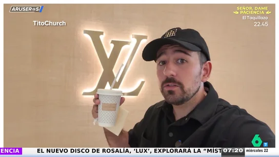 Un youtuber español transforma su día normal a versión de lujo: "Café Louis Vuitton por 7 euros" Un youtuber español transforma su día normal a versión de lujo: "Café Louis Vuitton por 7 euros"