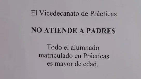 La Universidad de Granada manda un mensaje a los padres La Universidad de Granada manda un mensaje a los padres