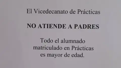 La Universidad de Granada manda un mensaje a los padres La Universidad de Granada manda un mensaje a los padres