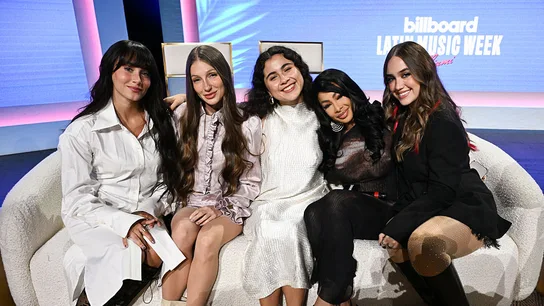Aitana, Yami, Silvana Estrada, Yailín y Ela Taubert en su intervención durante la Semana Billboard de la Música Latina en Miami. Las cantantes Aitana, Yami, Silvana Estrada, Yailín y Ela Taubert en su intervención durante la Semana Billboard de la Música Latina en Miami.