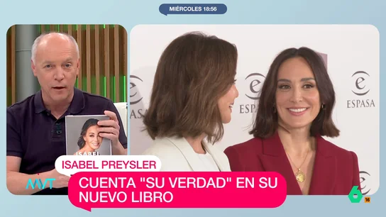 Sanabria, sobre las memorias de Isabel Preysler: "Tienes que agarrar el libro porque en la redacción te lo quitan de las manos" La socialité repasa en su libro 'Mi verdadera historia' su vida, desde su infancia en Filipinas hasta los amores que la han marcado: desde Julio Iglesias hasta Mario Vargas Llosa.