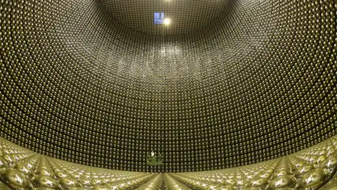 Detector de neutrinos Super-Kamiokande, en Japón Detector de neutrinos Super-Kamiokande, en Japón