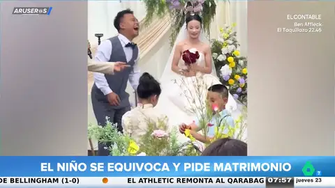 El vídeo niño de las alianzas que roba el protagonismo en una boda y desata las risas en Aruser@s El vídeo niño de las alianzas que roba el protagonismo en una boda y desata las risas en Aruser@s