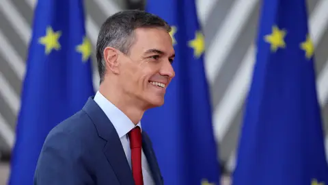 Pedro Sánchez, durante su llegada al Consejo Europeo en Bruselas Pedro Sánchez, durante su llegada al Consejo Europeo en Bruselas