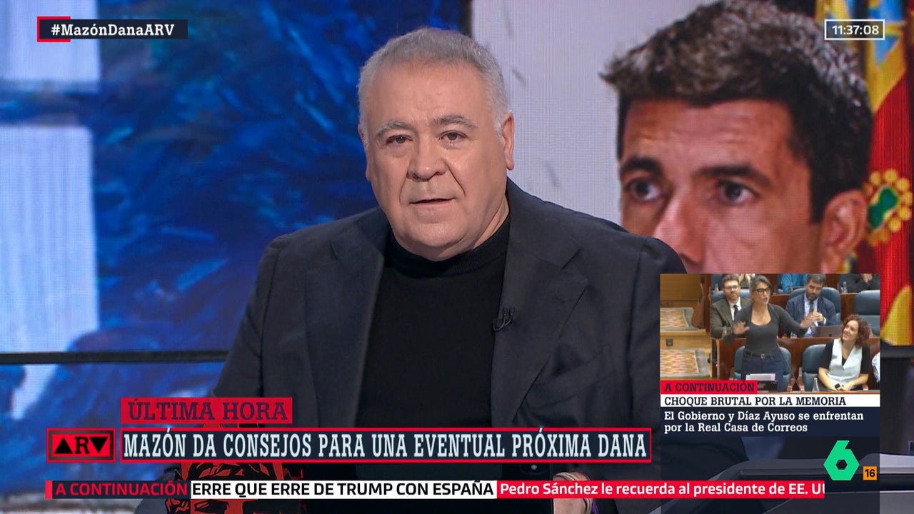 Ferreras, tras escuchar a Mazón dar consejos sobre DANAs: "¿Se puede tener la cara más dura? Es impresionante"